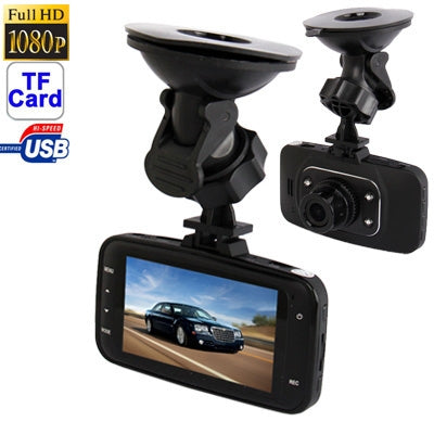 GS8000L H.264 1.3 Mega Pixels CMOS Full HD 1080P 2.7 inch TFT LCD Screen Advanced Portable Car Camcorder, Support G-sensor / Motion Detection / File Locking / TF Card, Viewing Angle: 120 Degree