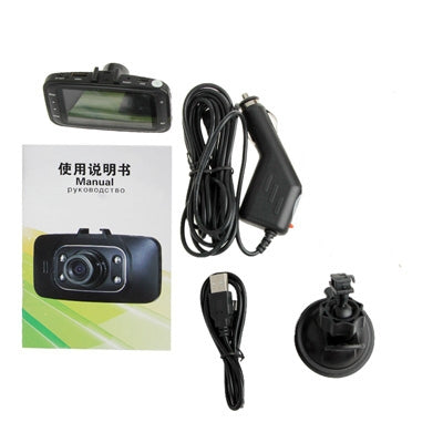 GS8000L H.264 1.3 Mega Pixels CMOS Full HD 1080P 2.7 inch TFT LCD Screen Advanced Portable Car Camcorder, Support G-sensor / Motion Detection / File Locking / TF Card, Viewing Angle: 120 Degree