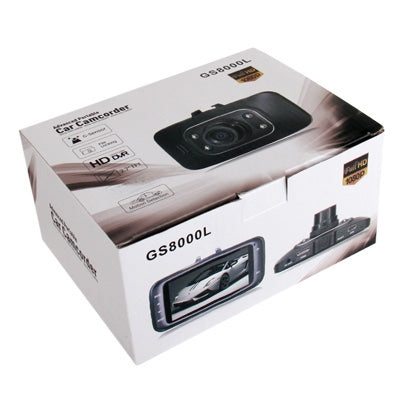 GS8000L H.264 1.3 Mega Pixels CMOS Full HD 1080P 2.7 inch TFT LCD Screen Advanced Portable Car Camcorder, Support G-sensor / Motion Detection / File Locking / TF Card, Viewing Angle: 120 Degree