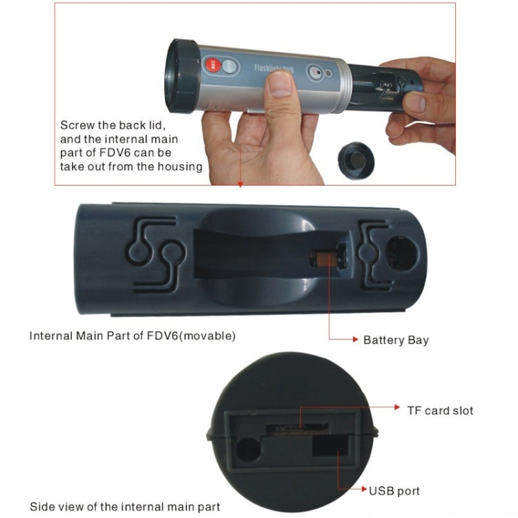 FDV6 HD 720P Mini DVR Sport Camera Video Recorder Camcorder with Flashlight