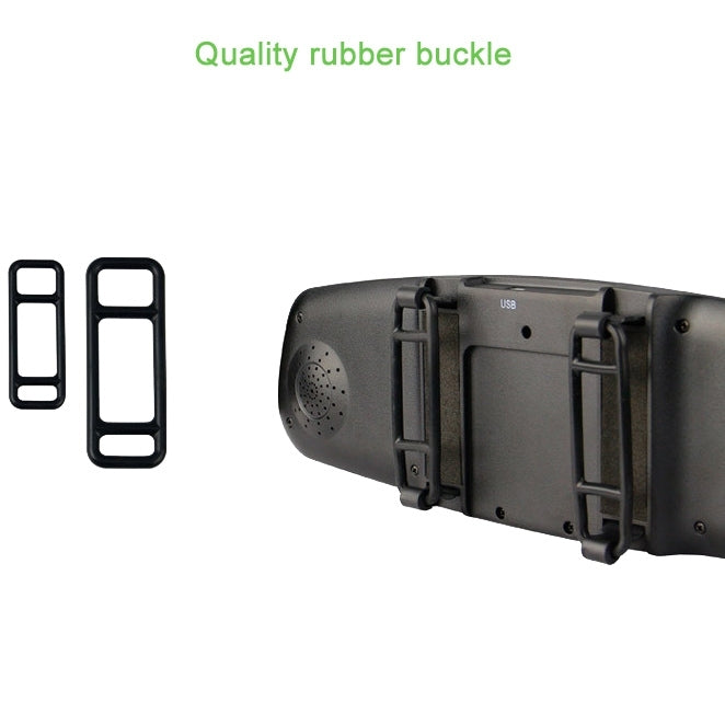 Full HD 720P Rearview Mirror 2.4 inch TFT Screen Car DVR, 5.0MP CMOS Camera 140 Degree Wide Angle Lens, Support Hot Plug & Motion Detection(Black)