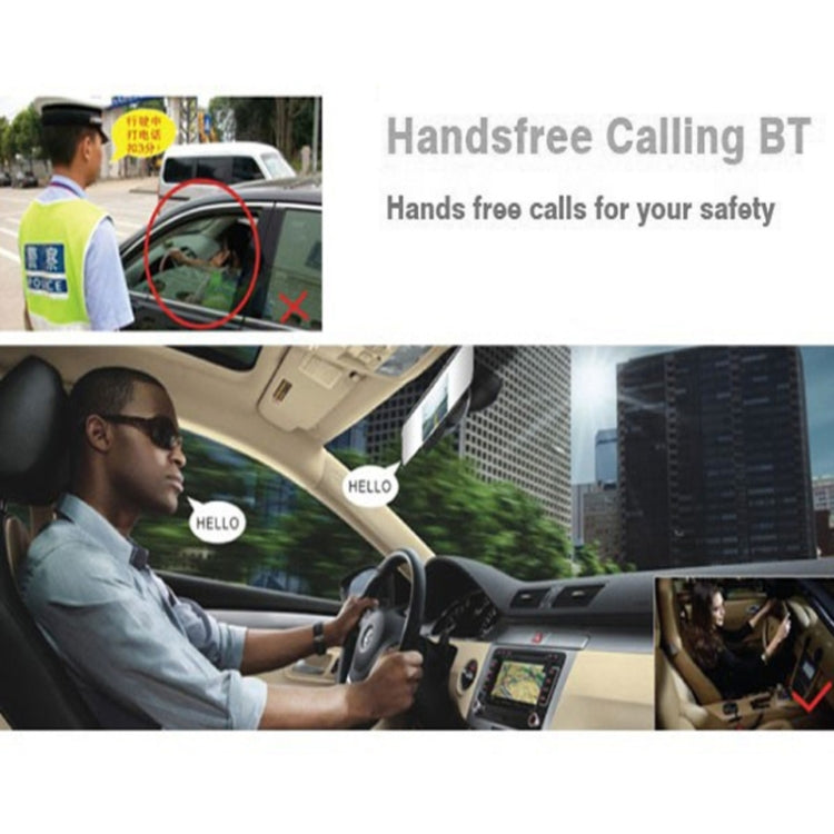 Full HD Rearview Mirror 2.7 inch TFT LCD Screen Bluetooth Car DVR with Mic, Support Motion Detection / Night Vision