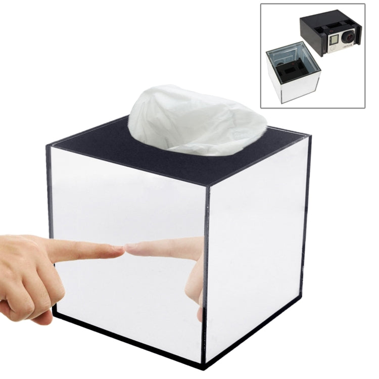 Mirror Box Fashion Safety Tissue Box for GoPro Sports Cameras DV Home Security