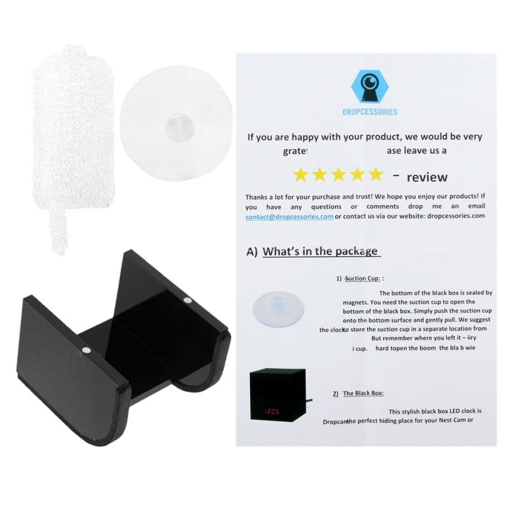 Mirror Box Fashion Safety Alarm Clock for GoPro Sports Cameras DV Home Security