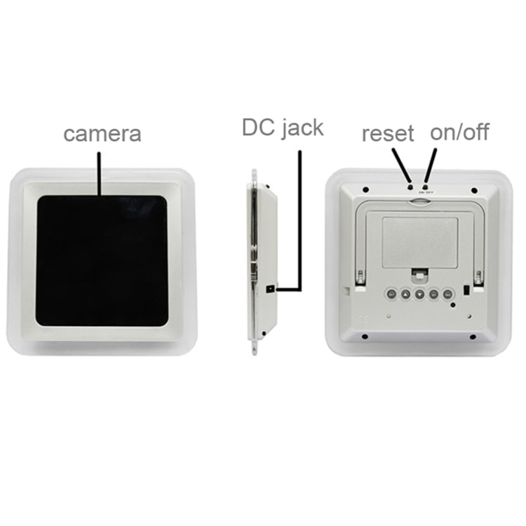 HD 1080P WiFi Pinhole Camera Mirror Clock, Real-time Video By Wifi Mobile Phones / Computer