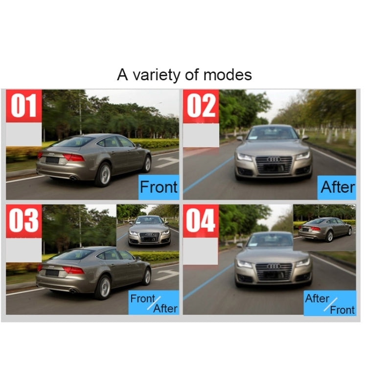 GEBITE G880S Full HD 1080P 4.3 inch Screen Display Vehicle DVR, Support Loop Recording / Motion Detection / Two Cameras / Lock Screen Function