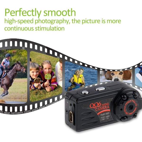 QQ6 Full HD 1080P IR Night Vision Mini DV DVR 12.0 MP Thumb Metal Camera Digital Video Recorder