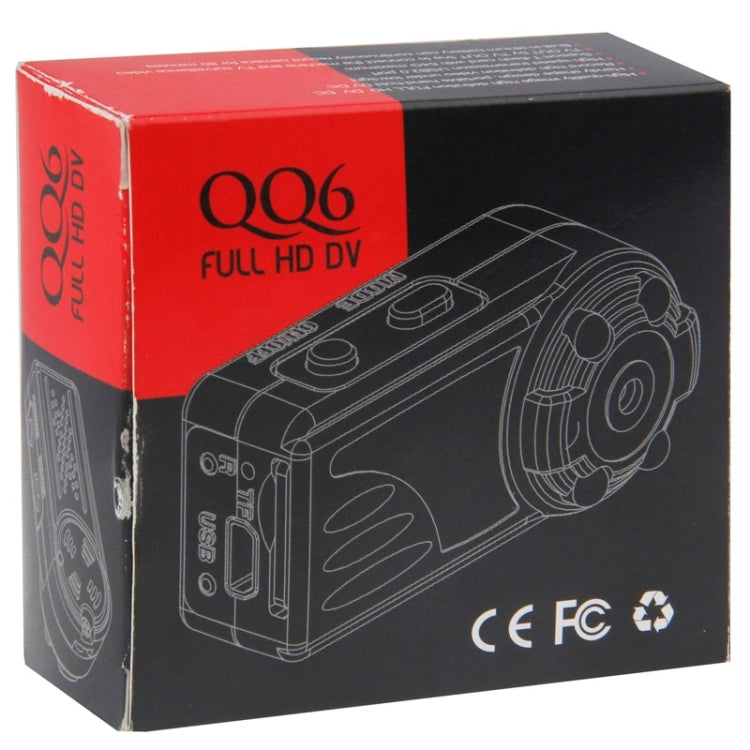 QQ6 Full HD 1080P IR Night Vision Mini DV DVR 12.0 MP Thumb Metal Camera Digital Video Recorder