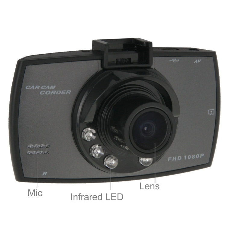 G30 Full HD 1080P 2.4 inch LCD Screen Display Car DVR Recorder, Novatek  Programs, Support Loop Recording / Motion Detection / G-Sensor / Night Vision Function