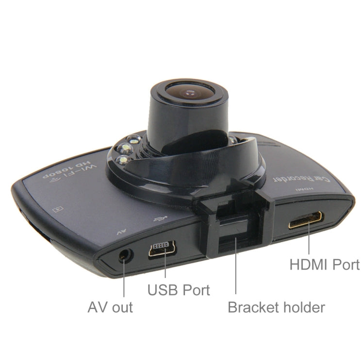 D828 Full HD 1080P 2.7 inch TFT Screen Display WiFi Car DVR Recorder, 170 Degree Wide View Angle Lens, Support Loop Recording / Motion Detection / G-Sensor Function