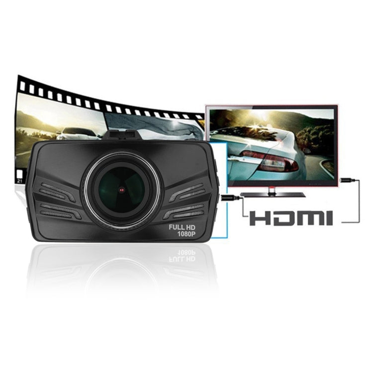 H619W Full HD 1080P 3.0 inch Screen Display Car DVR Recorder, 170 Degree Wide View Angle Lens, Support Loop Recording / Motion Detection / Night Vision / G-Sensor Function
