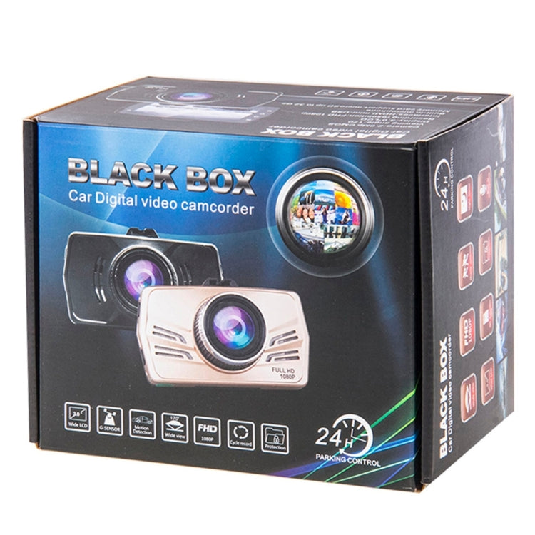 H619W Full HD 1080P 3.0 inch Screen Display Car DVR Recorder, 170 Degree Wide View Angle Lens, Support Loop Recording / Motion Detection / Night Vision / G-Sensor Function