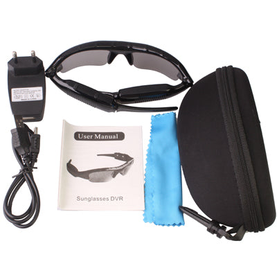 640 x 480 3 in 1 (DVR + Video + Camera) Sunglasses(Black)