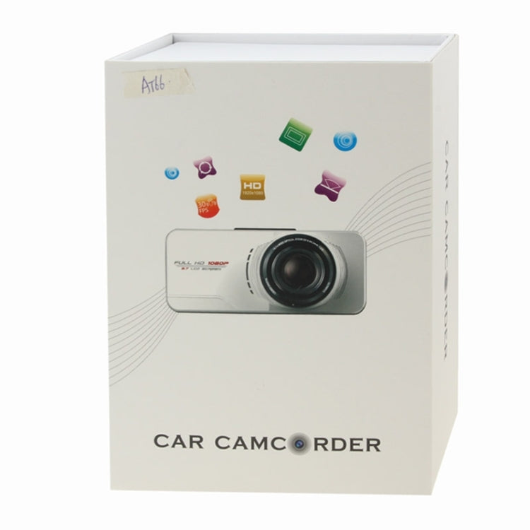 AT66 Full HD 1080P 2.7 inch Screen Display Vehicle DVR, 170 Degree Viewing Angle, Support Loop Recording / Motion Detection / G-sensor