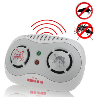 Super Ultrasonic Mouse & Mosquito Repeller (Only US Plug)(Grey)