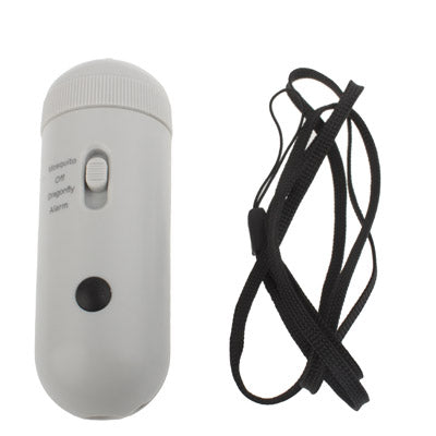 Neck-type UltraSonic Mosquito Repeller with Personal Alarm / Flashlight(Grey)