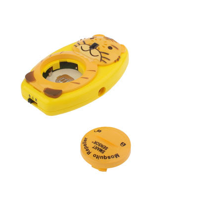 Watch Type Tiger Shaped Ultrasonic Mosquito Repeller(Yellow)