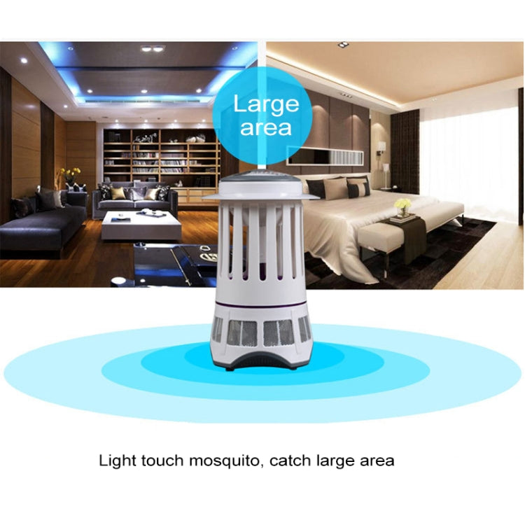 Lighthouse Shape Electrical Inhale Style LED Light Attracter Mosquito Killer Lamp(White)