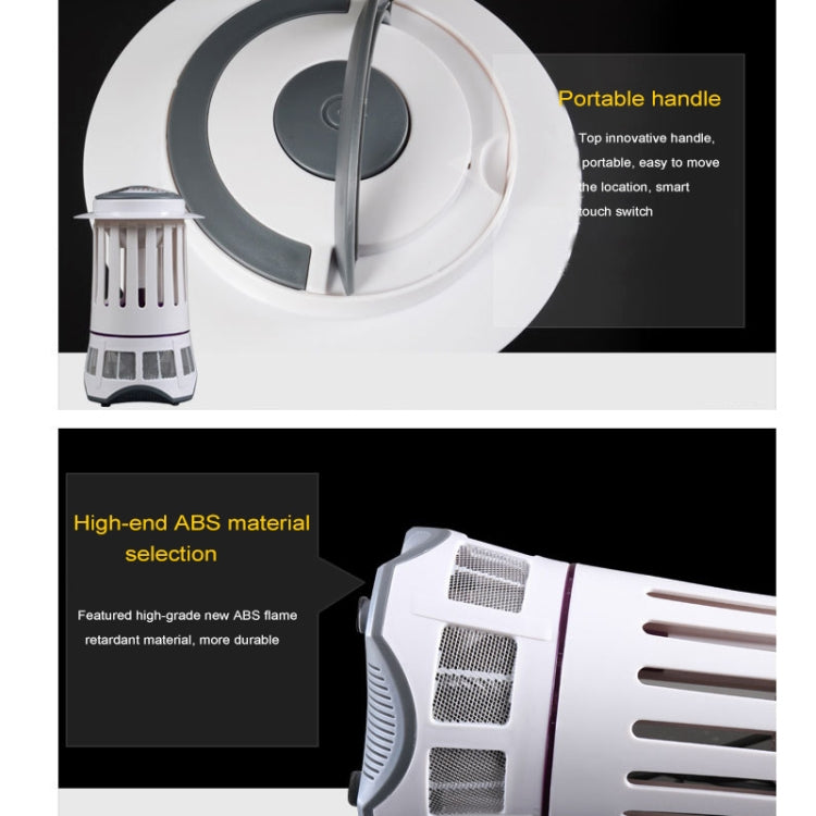 Lighthouse Shape Electrical Inhale Style LED Light Attracter Mosquito Killer Lamp(White)