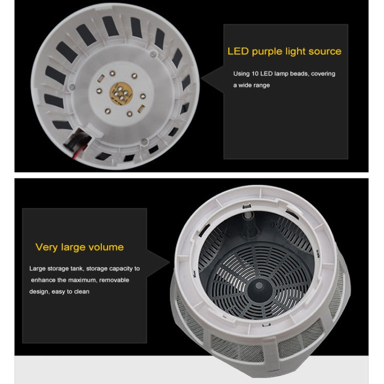 Lighthouse Shape Electrical Inhale Style LED Light Attracter Mosquito Killer Lamp(White)