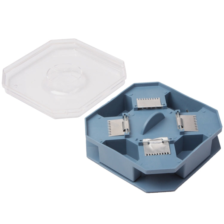 Chemical Free Automatic Detachable Cockroach Catcher Blackbeetle Trap Box Catch Them Alive(Blue Gray)