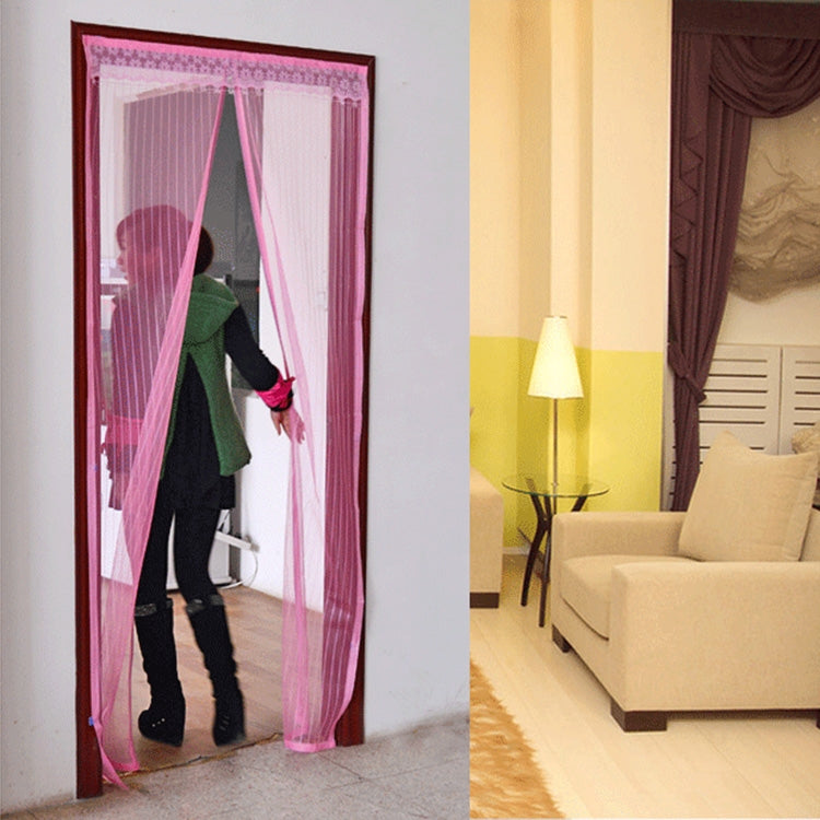 Stylish Magnetic Anti-Mosquito Soft Screen Door, Random Color Delivery