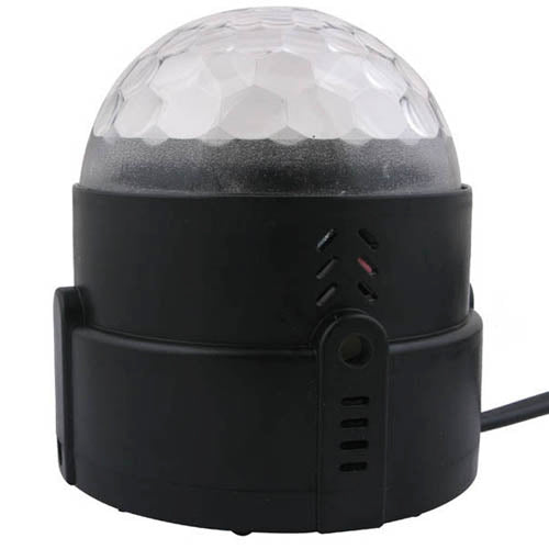 Self-Propelled Strobe Stage Lighting LED Party Light, 3W RGB Rainbow Light, 30-50 Square, AC 100-270V(Black)
