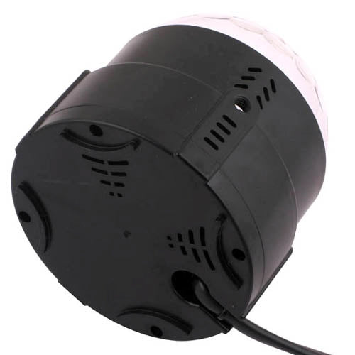 Self-Propelled Strobe Stage Lighting LED Party Light, 3W RGB Rainbow Light, 30-50 Square, AC 100-270V(Black)