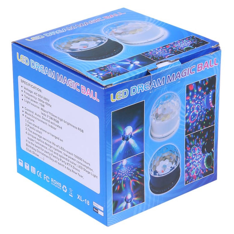 KX-D19  Magic Ball Stage Light, RGB LED with Sound Control Function