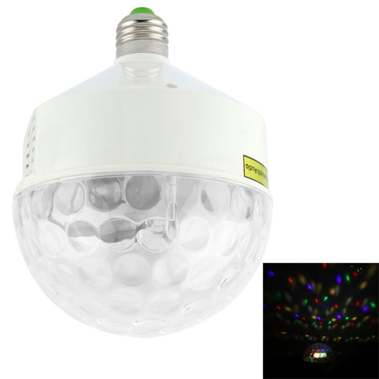 6W E27 Colorful Bluetooth Audio Rotation LED Stage Light