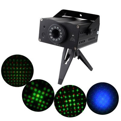 HRS006 Mini Disco DJ Club Stage Light , 2-colors Green + Blue Light, with Sound Active Function