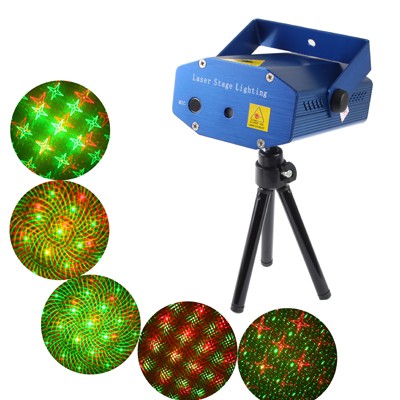 2-colors Mini Disco DJ Club Stage Light with Sound Active Function (YX-05)