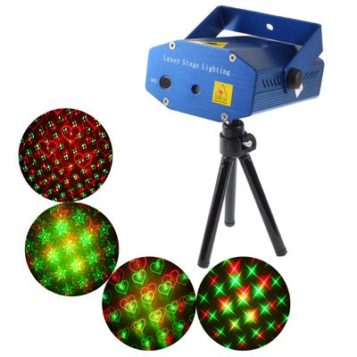 2-colors Mini Disco DJ Club Stage Light with Sound Active Function (YX-08)