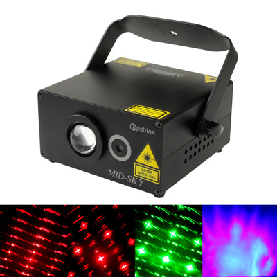 MIK-SKY Multifunction Disco DJ Club Stage Light, 2-color Green Light + Red Light, with Music Active, Sound Active Function
