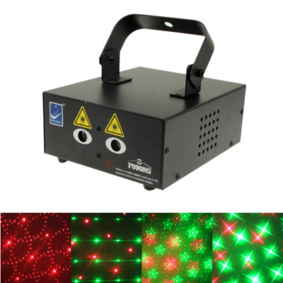 F090RG-III Multifunction Disco DJ Club Stage Light , 2-color Red + Green Light, with Sound Active Function