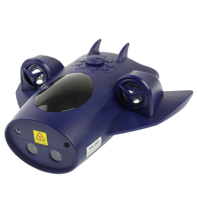 Multifunction MP3 Disco DJ Club Stage Light Player with Speaker and Remote Control, Free 256MB SD Card, Support USB Driver and Audio In (YH-28L)(Blue)