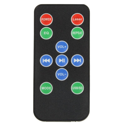 Multifunction MP3 Disco DJ Club Stage Light Player with Speaker and Remote Control, Free 256MB SD Card, Support USB Driver and Audio In (YH-28L)(Blue)