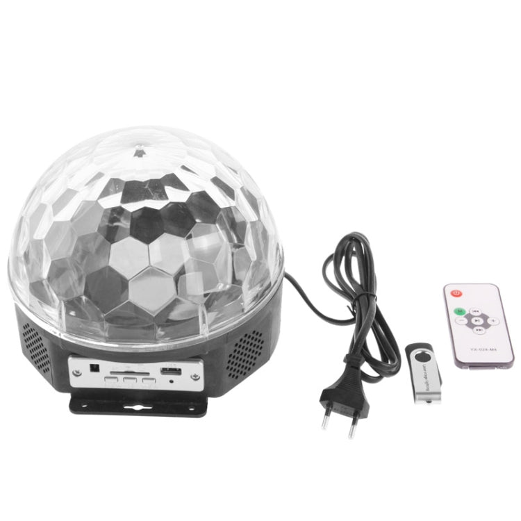 30W LED Crystal Magic Ball Stage Light, Built-in Loud Speaker, Support SD Card & USB Flash Disk, with Remote Control / MP3 / Sound Activated Function