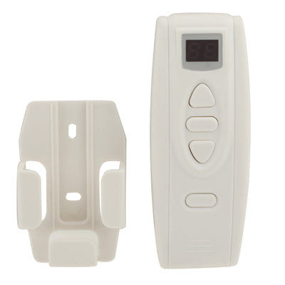 Wireless Intellective Digital Control System for AC Tubular Motors / Curtain / Projection Screen / Garage Door, Remote distance: 80m(White)