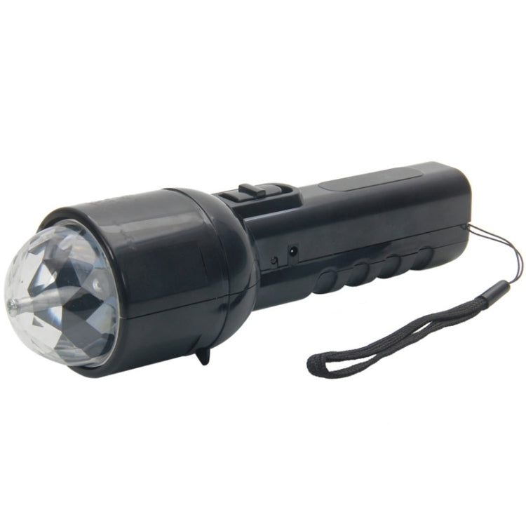 2 in 1 Handheld Two Control Modes Crystal RGB LED Stage Light Lamp + Flashlight Torch Light