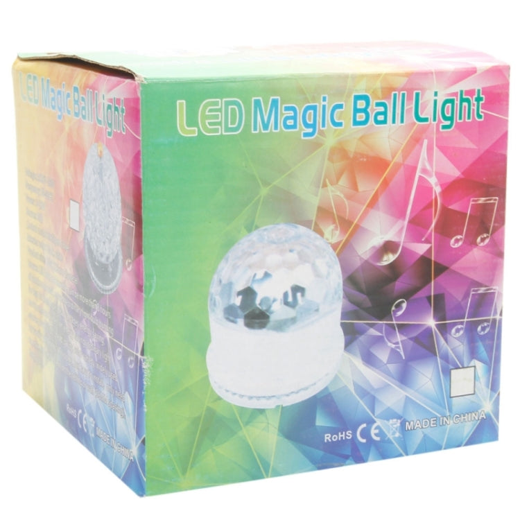 3W RGB Crystal Magic Ball Stage Lighting + 3W White Light LED Lamp