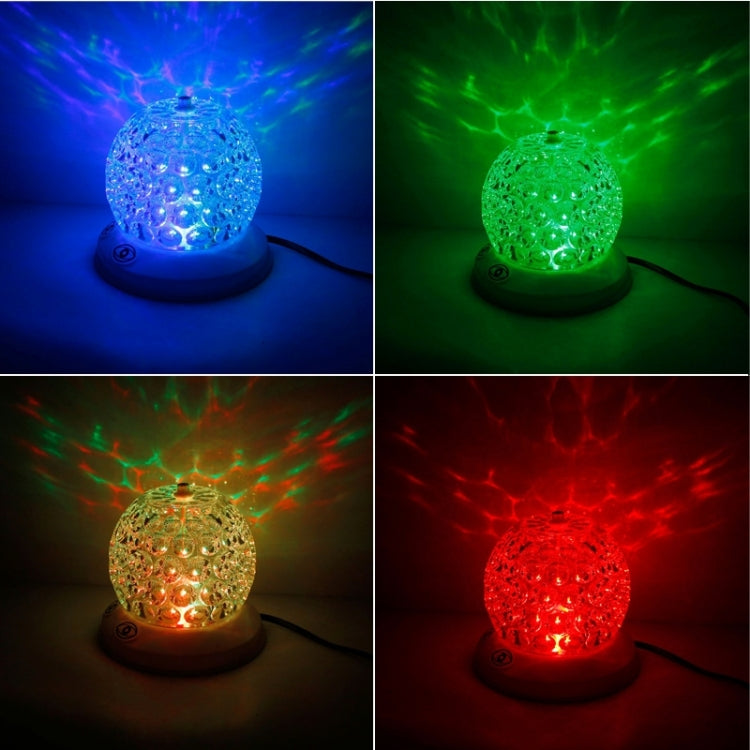 3W RGB Crystal Magic Ball Stage Lighting + 3W White Light LED Lamp