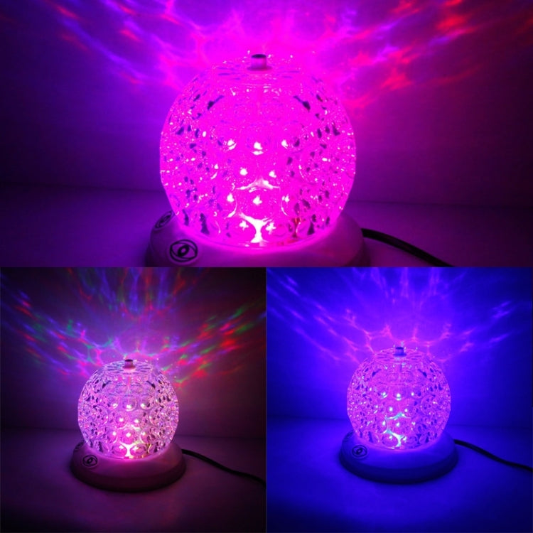 3W RGB Crystal Magic Ball Stage Lighting + 3W White Light LED Lamp