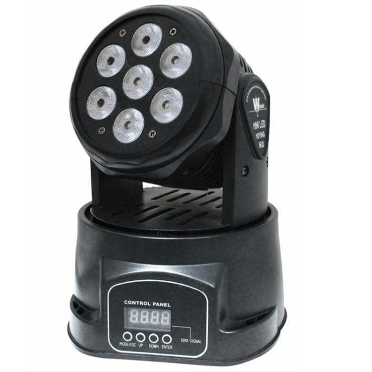 15W Moving Head Mix RGBW DMX512 4 in 1 LED Stage Light, 7 LED, Auto / Voice Control Mode