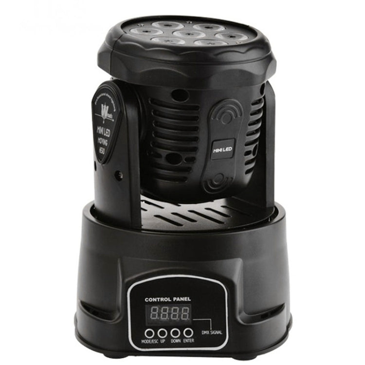 15W Moving Head Mix RGBW DMX512 4 in 1 LED Stage Light, 7 LED, Auto / Voice Control Mode