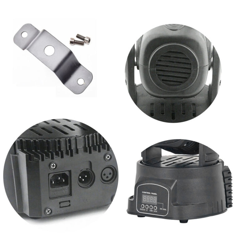 5W Moving Head Beam Light RGBW LED Stage Light, 18 LED, with 250V Fuses, Master / Slave / DMX / Voice Control Modes