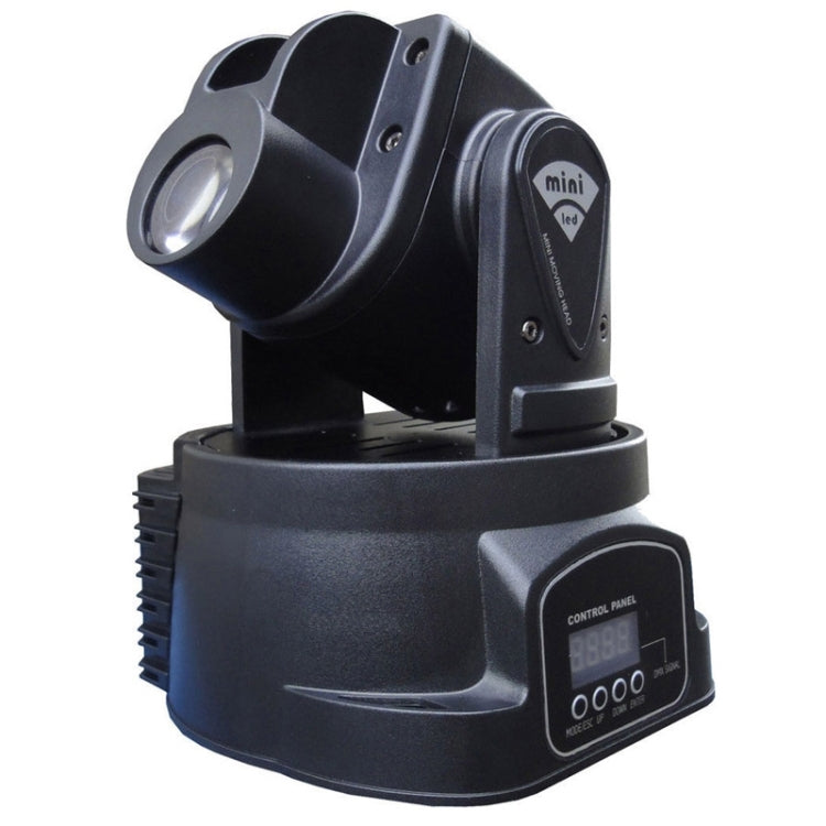 Mini 50W White Rainbow Light LED Moving Head Stage Light, 9 Patterns, Master / Slave / DMX / Voice Control Modes