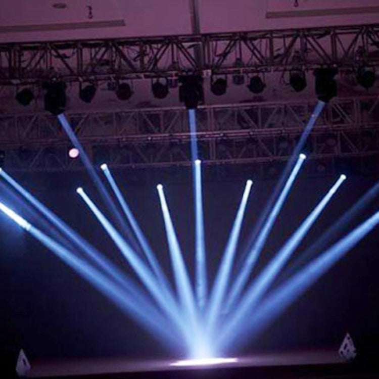 Mini 50W White Rainbow Light LED Moving Head Stage Light, 9 Patterns, Master / Slave / DMX / Voice Control Modes