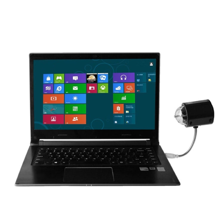 4W Mini RGB LED Stage Light, 365 LM Christmas Light DJ Disco Light USB Lamp