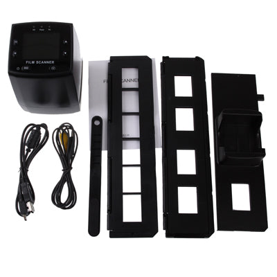 2.4 inch Screen Film Scanner with Capture Picture & Mirror Image / Rotation, Support SD Card(Black)